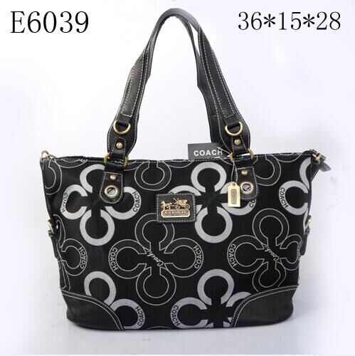 Coach Waverly In Monogram Medium Black Totes EJK - Click Image to Close